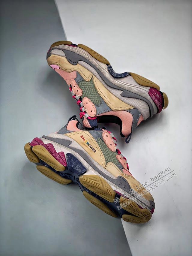 Balenciaga經典款男女鞋 巴黎世家頂級版本Triple-S 17老爹鞋 Balenciaga情侶款老爹鞋  hdbl1225